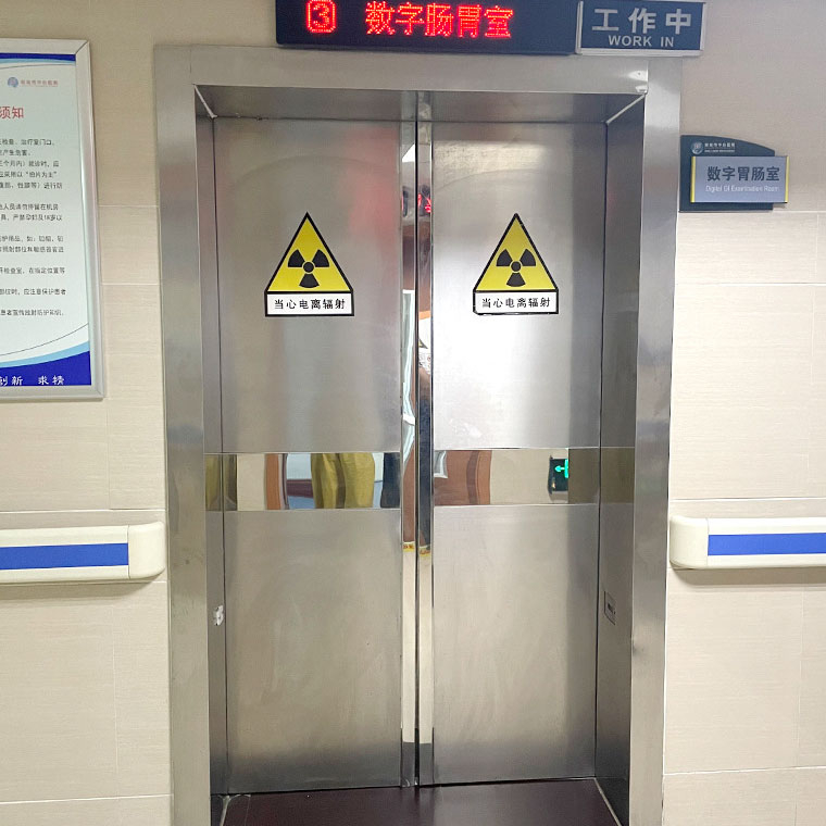 CT室電動(dòng)推拉鉛門 雙扇門